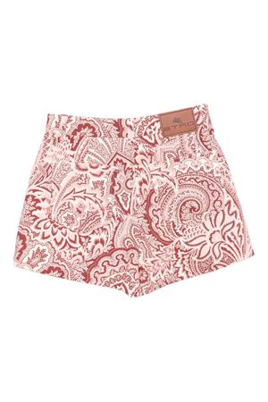 multicolor cotton shorts ETRO KIDS | GX6A59D0127416RS
